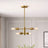 Trellis Four Lights Modern Gold Chandelier