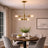 Trellis Four Lights Modern Gold Chandelier