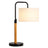 Arcus Paniz Table Lamp | Metal Swirl & Cylinder Shade