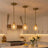 Vista Single Pendant Chain Hanging Light with Clear Glass - Satin Brass