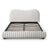 Norme Boucle Upholstered Queen Size Platform Bed In Cream