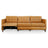 Christopher Tan Leather Electric Inclining Sofa | Right Facing Power Recliner Couch | Ashcroft Imports Furniture