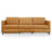 Christopher Tan Leather Electric Inclining Sofa | Right Facing Power Recliner Couch | Ashcroft Imports Furniture