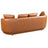 Dylan Round Arm Composite Leather Luxury Japandi Style Sofa -Ashcroft Imports Furniture