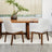 Ellis Modern Beige Fabric Dining Chair Set | Ergonomic Linen Style | Ashcroft Imports Furniture