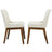 Ellis Modern Beige Fabric Dining Chair Set | Ergonomic Linen Style | Ashcroft Imports Furniture