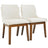 Ellis Modern Beige Fabric Dining Chair Set | Ergonomic Linen Style | Ashcroft Imports Furniture