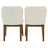 Ellis Modern Beige Fabric Dining Chair Set | Ergonomic Linen Style | Ashcroft Imports Furniture