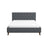 Graceville Dark Grey Fabric Platform King Bed