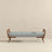 Cora Mid Century Modern Grey Fabric Bench