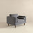 Amber Grey Velvet Lounge Chair
