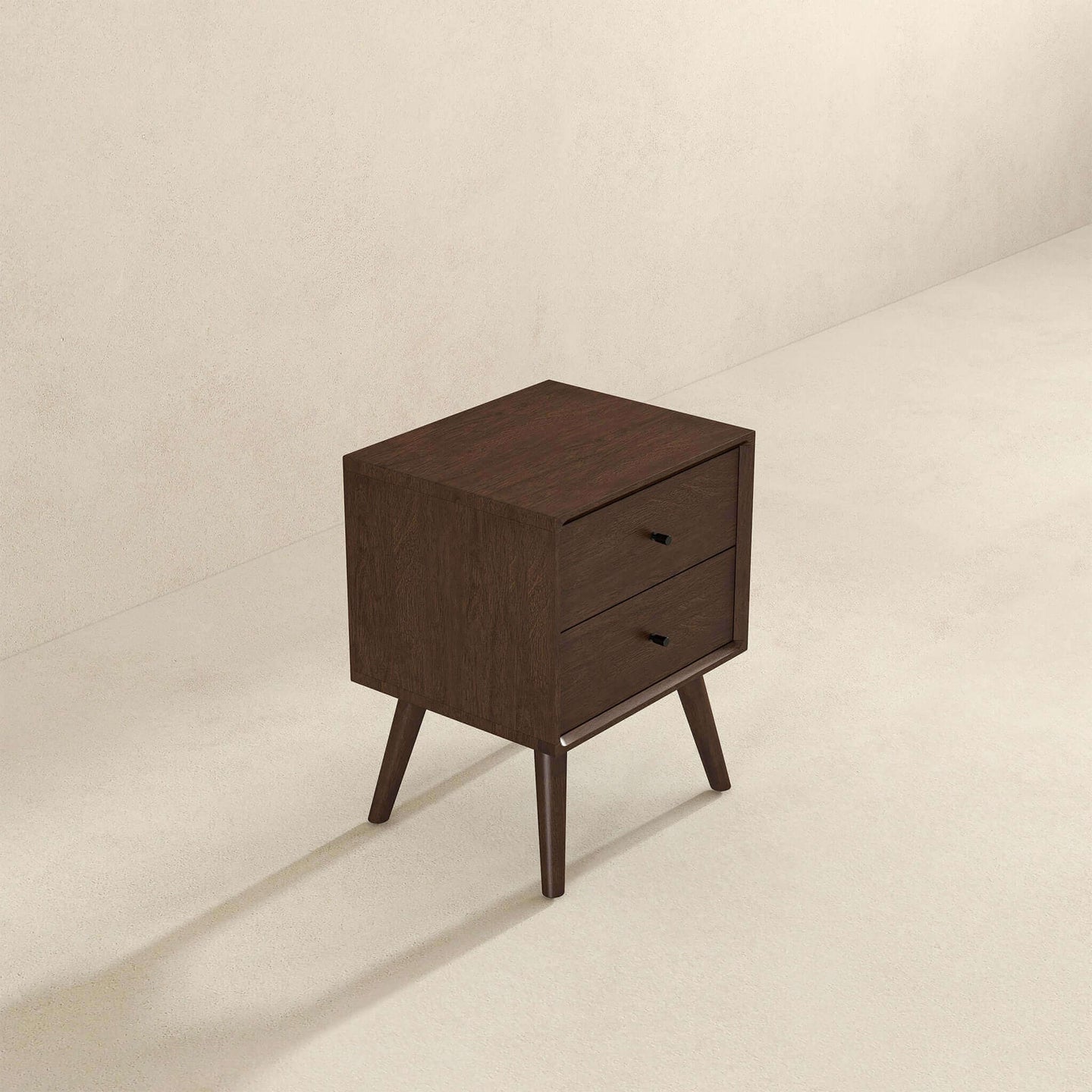 Caroline Walnut Night Stand 2-Drawer