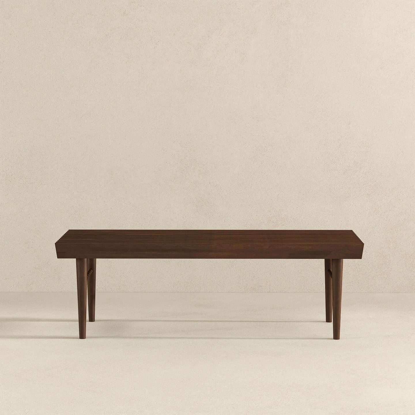 Mia Mid Century Modern Solid Wood Bench