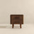 Logan Mid Century Modern Walnut Nightstand Bed Side Tables With 2 Drawers