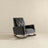 Demetrius  Dark Grey Fabric Solid Wood Rocking Chair