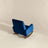 Demetrius  Dark Blue Velvet Solid Wood Rocking Chair