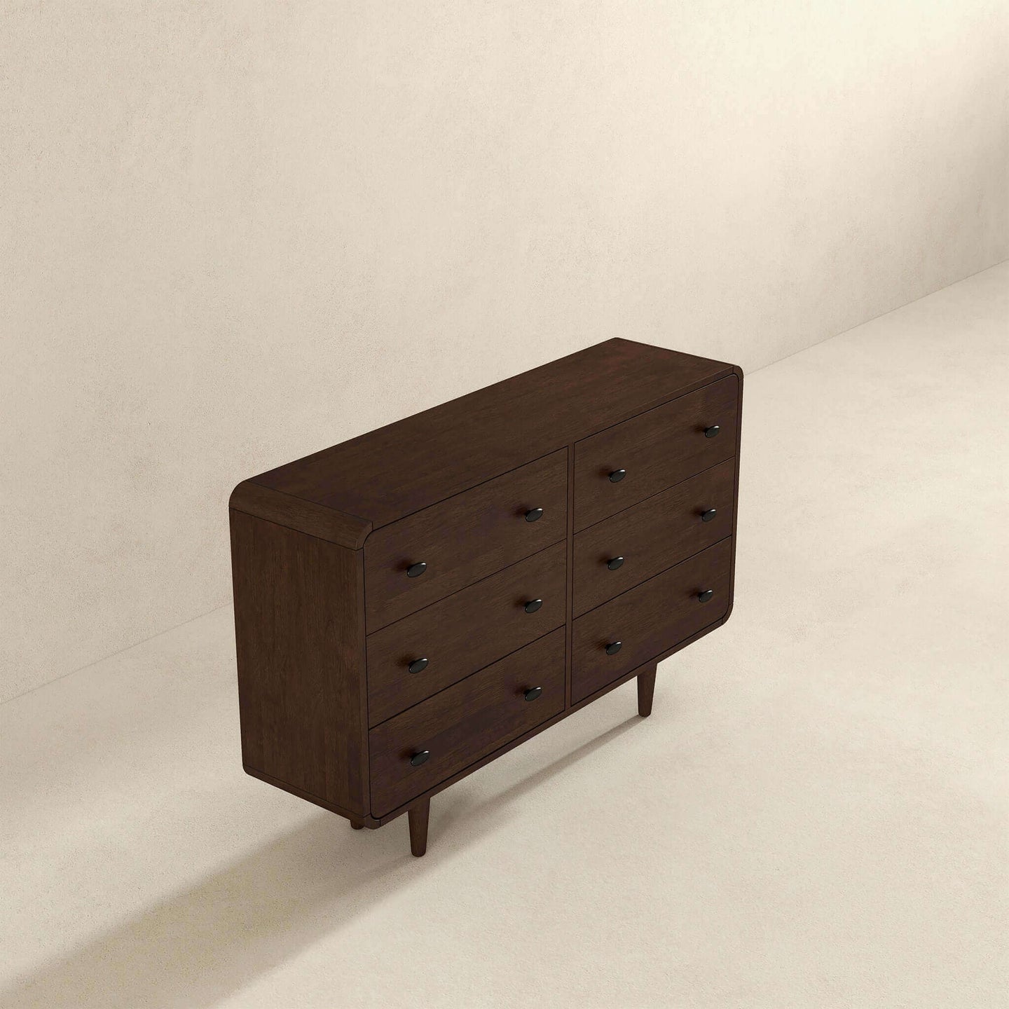 Alexa Mid Century Modern Dresser 6 Drawers