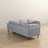 Amber Light Grey Fabric Corner Sectional Sofa