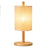 Arcana Table Lamp | Natural Oak & Cylindrical Woven Shade