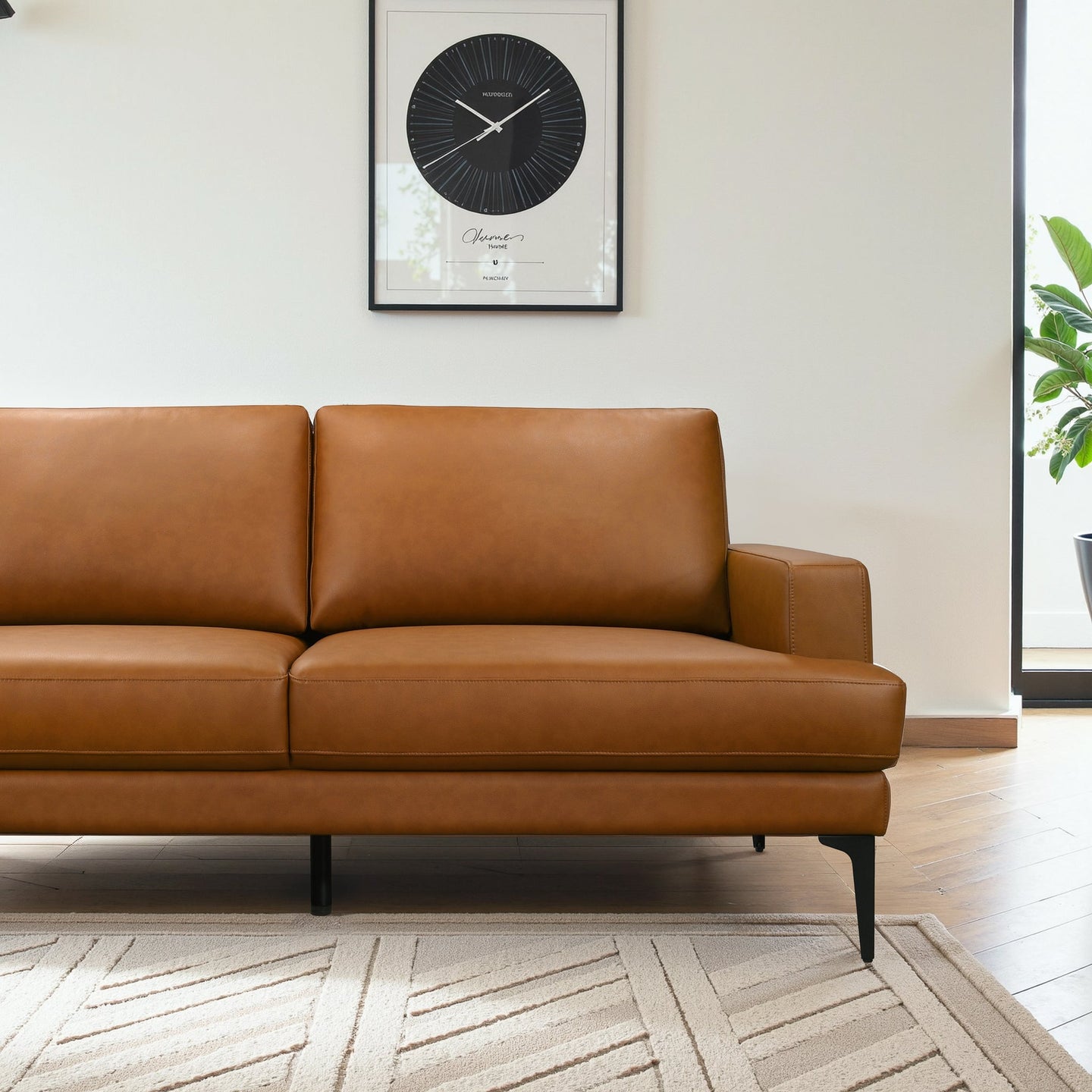 Bristol Durable Vegan Leather Left-Facing Sectional Sofa - Ashcroft Furniture