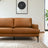 Bristol Durable Vegan Leather Left-Facing Sectional Sofa - Ashcroft Furniture