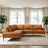 Bristol Durable Vegan Leather Left-Facing Sectional Sofa - Ashcroft Furniture