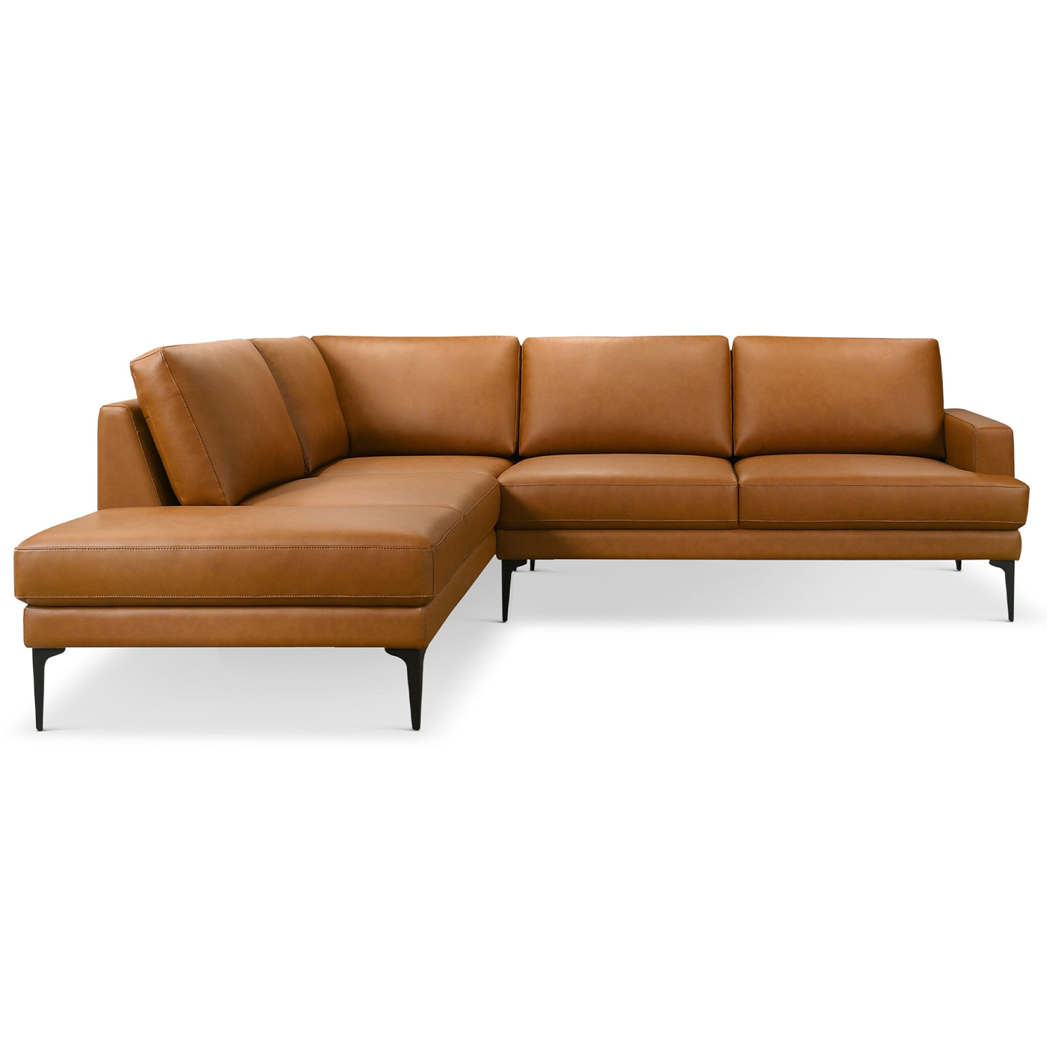 Bristol Durable Vegan Leather Left-Facing Sectional Sofa - Ashcroft Furniture