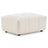 Kaynes Chic Tufted Ivory Boucle Ottoman - Ashcoft Furniture