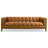 Melissa Mid-Century Cognac Vegan Leather Modern Sofa - Ashcroft Furniture