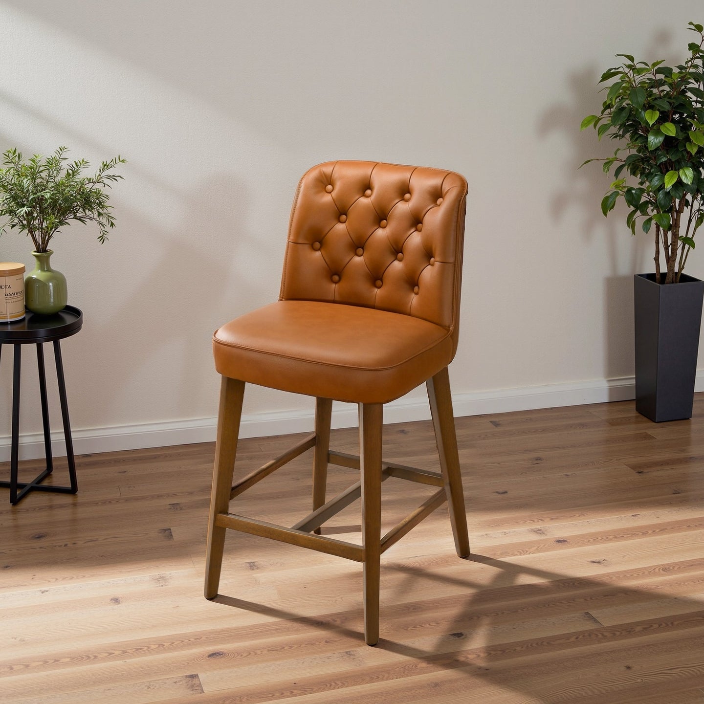 Peoria Elegant Mid-Century Modern Counter Stool for Kitchen Island - Ashcroft Furniture