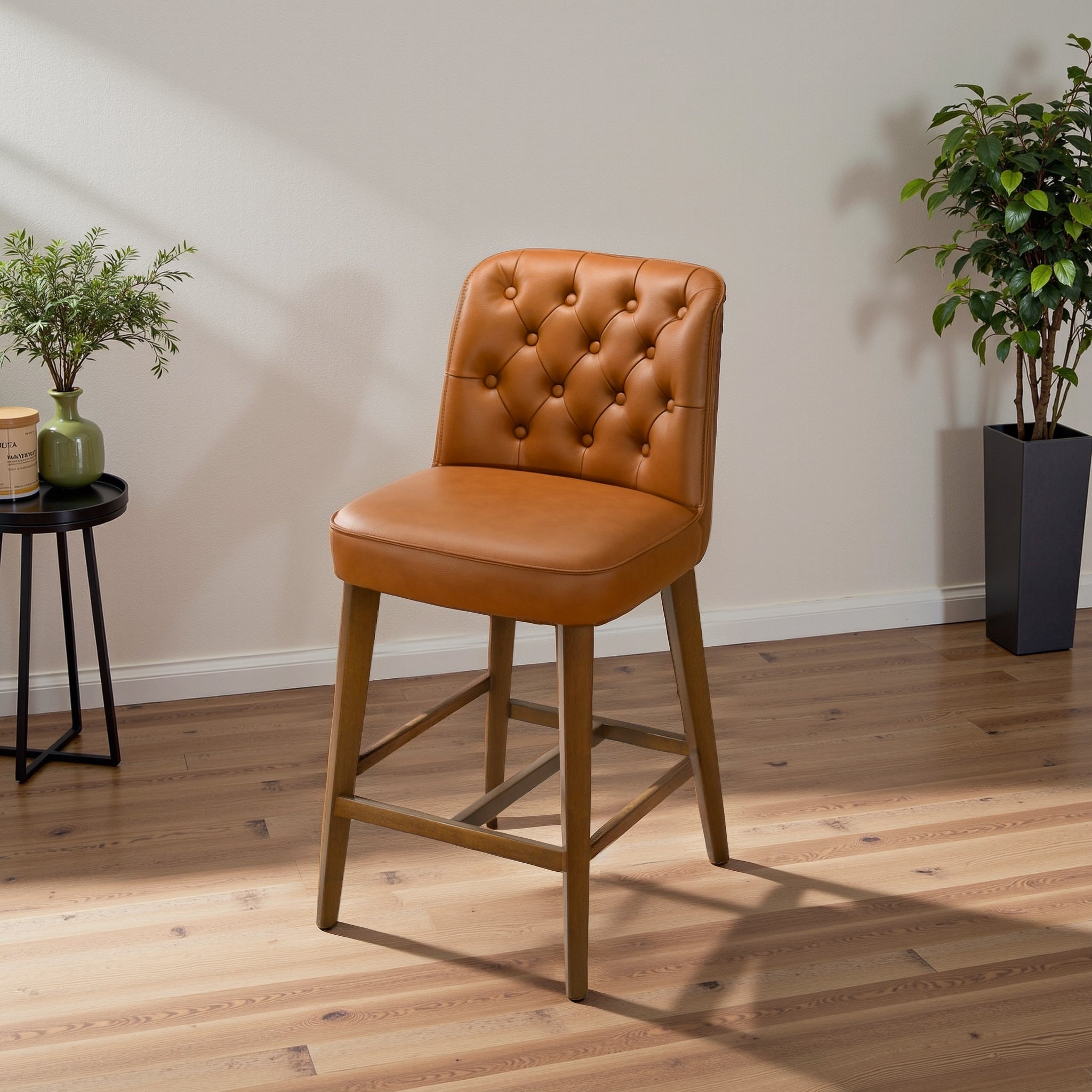 Peoria Elegant Mid-Century Modern Counter Stool for Kitchen Island - Ashcroft Furniture