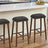 Jason Black PU Leather Bar Stool