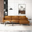 Lore Modern Genuine Tan Leather Right-Facing L-Shaped Sectional | Ashcroft Imports Furniture