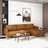 Lore Modern Genuine Tan Leather Right-Facing L-Shaped Sectional | Ashcroft Imports Furniture