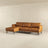 Lore Modern Genuine Tan Leather Left-Facing L-Shaped Sectional | Ashcroft Imports Furniture