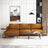 Lore Modern Genuine Tan Leather Left-Facing L-Shaped Sectional | Ashcroft Imports Furniture