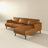 Lore Modern Genuine Tan Leather Right-Facing L-Shaped Sectional | Ashcroft Imports Furniture