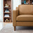 Cooper Stylish Top Grain Leather Lounge Chair with Solid Wood Legs - Ashcroft Furniture