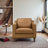 Cooper Stylish Top Grain Leather Lounge Chair with Solid Wood Legs - Ashcroft Furniture