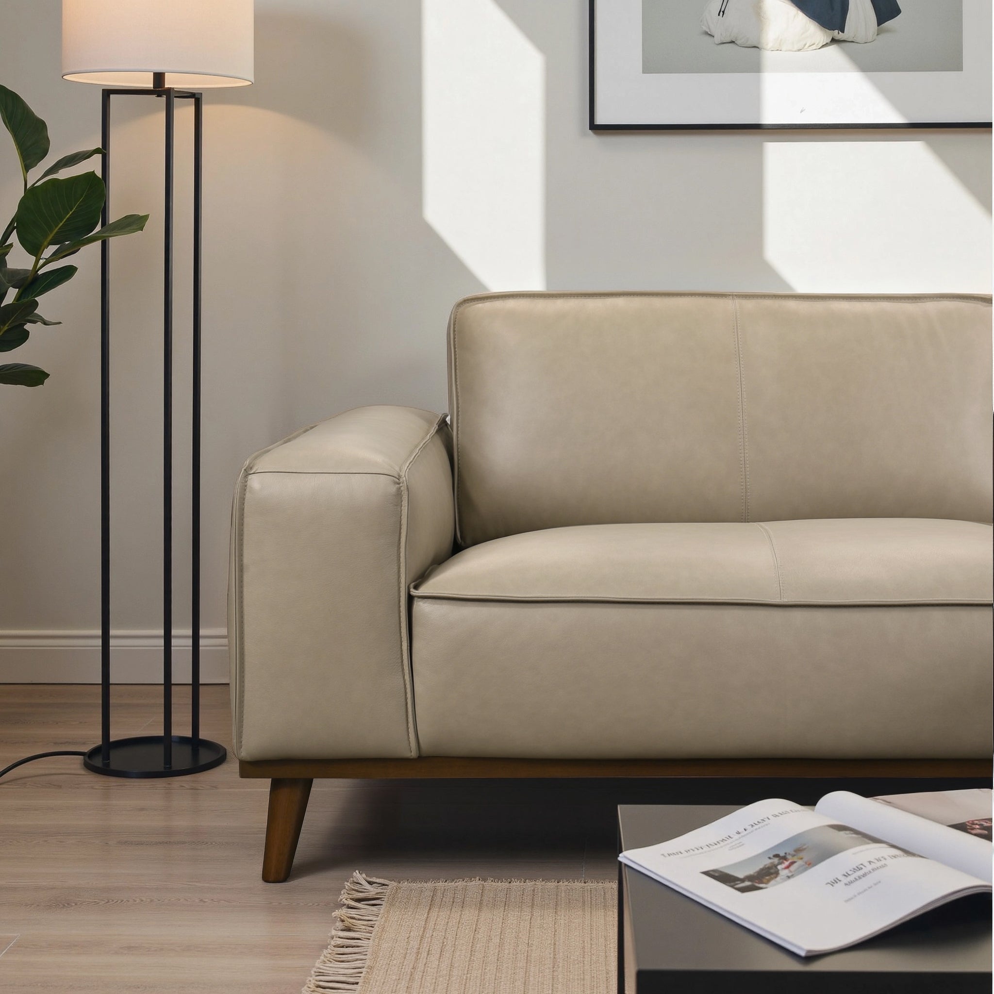 Kerrville Premium Leather Sectional with Chaise - Ashcroft Furniture