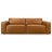 Uvalde Mid-Century Modern Vegan Leather Luxurious Sofa - Ashcroft Furniture