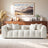 Alana Tufted Ivory Chenille Sofa - Ashcroft Furniture