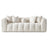 Alana Tufted Ivory Chenille Sofa - Ashcroft Furniture