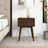 Avery Solid Wood Walnut Night Stand with Single Drawer