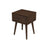 Avery Solid Wood Walnut Night Stand with Single Drawer