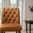 Belmont Cognac Vegan Leather Dining Chair - Ashcroft Furniture