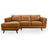 Chase Genuine Leather Sectional Left Facing