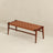 Cody Mid-Century Modern Tan Leather Bench - Ashcroft Furniture