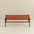 Cody Mid-Century Modern Tan Leather Bench - Ashcroft Furniture