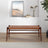 Cody Mid-Century Modern Tan Leather Bench - Ashcroft Furniture